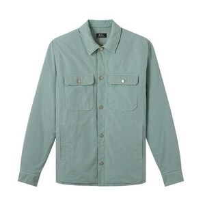 A.P.C. Alex Blouson Chore Jacket Men M Sage Green Cotton Snap Button Utility